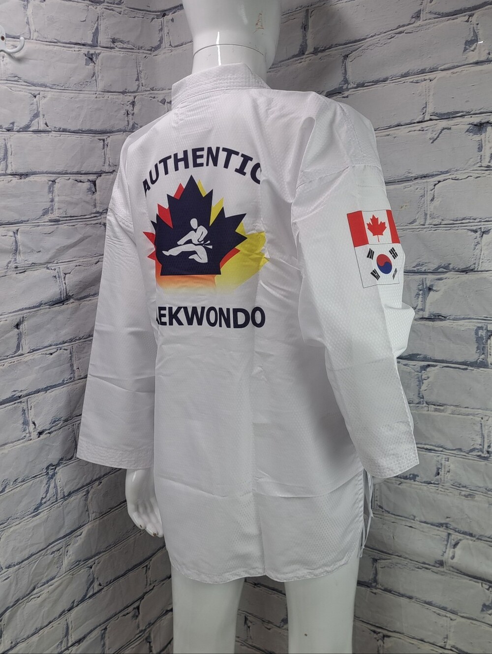 Tusah Mens World Taekwondo Martial Arts Full Uniform Ez-Fit Lite Canada 5 190cm - Picture 1 of 16
